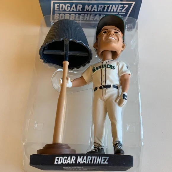 NIB Seattle Mariners 2017 Edgar Martinez Bobblehead “It’s A Light Bat!” - Picture 4 of 8